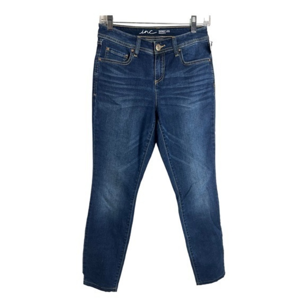 Inc International Concept Skinny Leg Regular Fit Blue Jeans Size 2